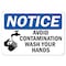 Signmission OSHA Notice Sign, Avoid Contamination, 10in X 7in Rigid Plastic, 7" W, 10" L, Avoid Contamination OS-NS-P-710-25583 - alternate 1